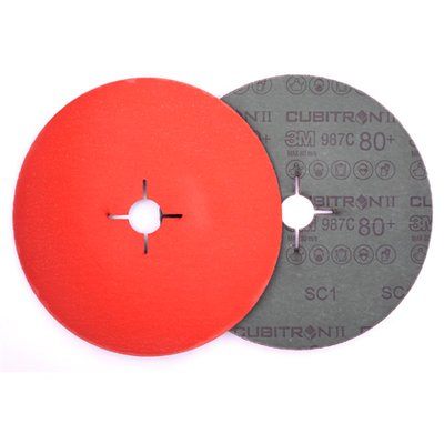 3M Cubitron II Fiberslipskiva 987C, 125mm x 22mm, 60+, Slitsad